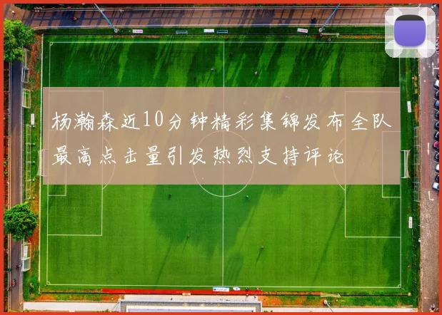 杨瀚森近10分钟精彩集锦发布全队最高点击量引发热烈支持评论
